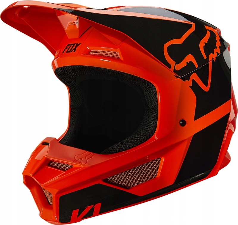 PRILBA FOX JUNIOR V-1 REVN ORANŽOVÁ YL