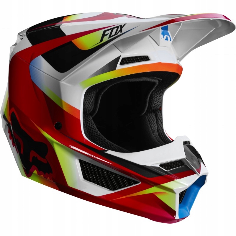 PRILBA FOX V-1 MOTIF RED / WHITE M