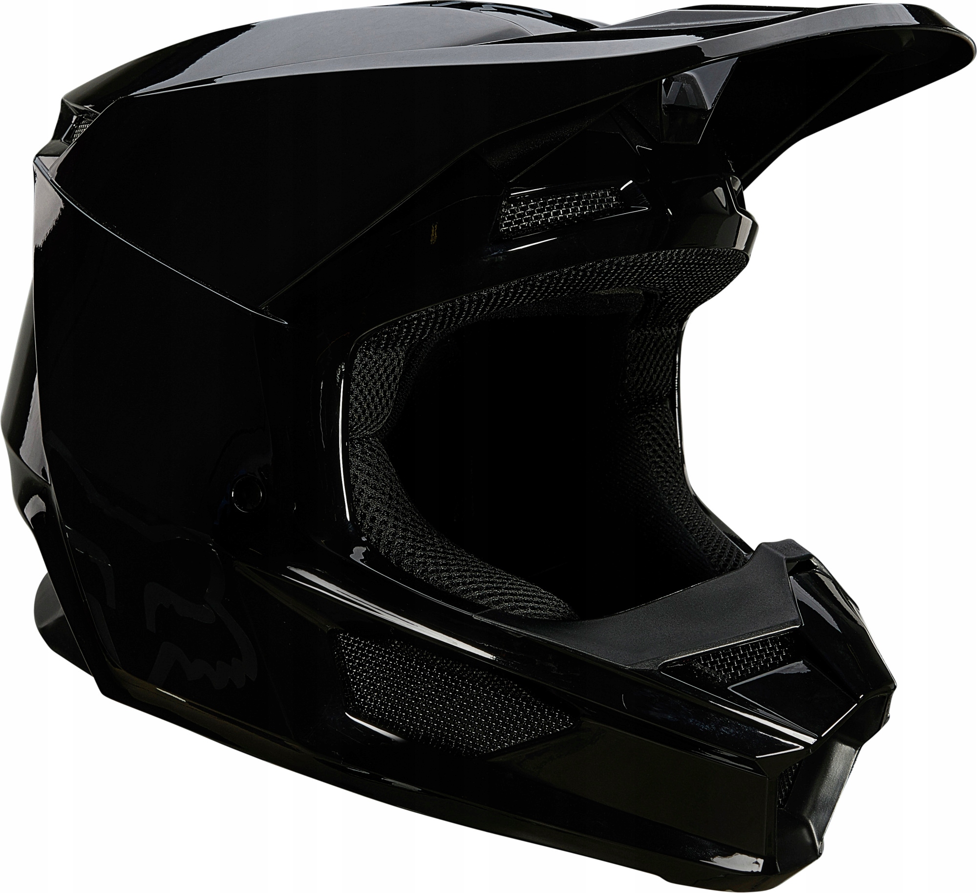 PRILBA FOX V-1 PLAIC BLACK L