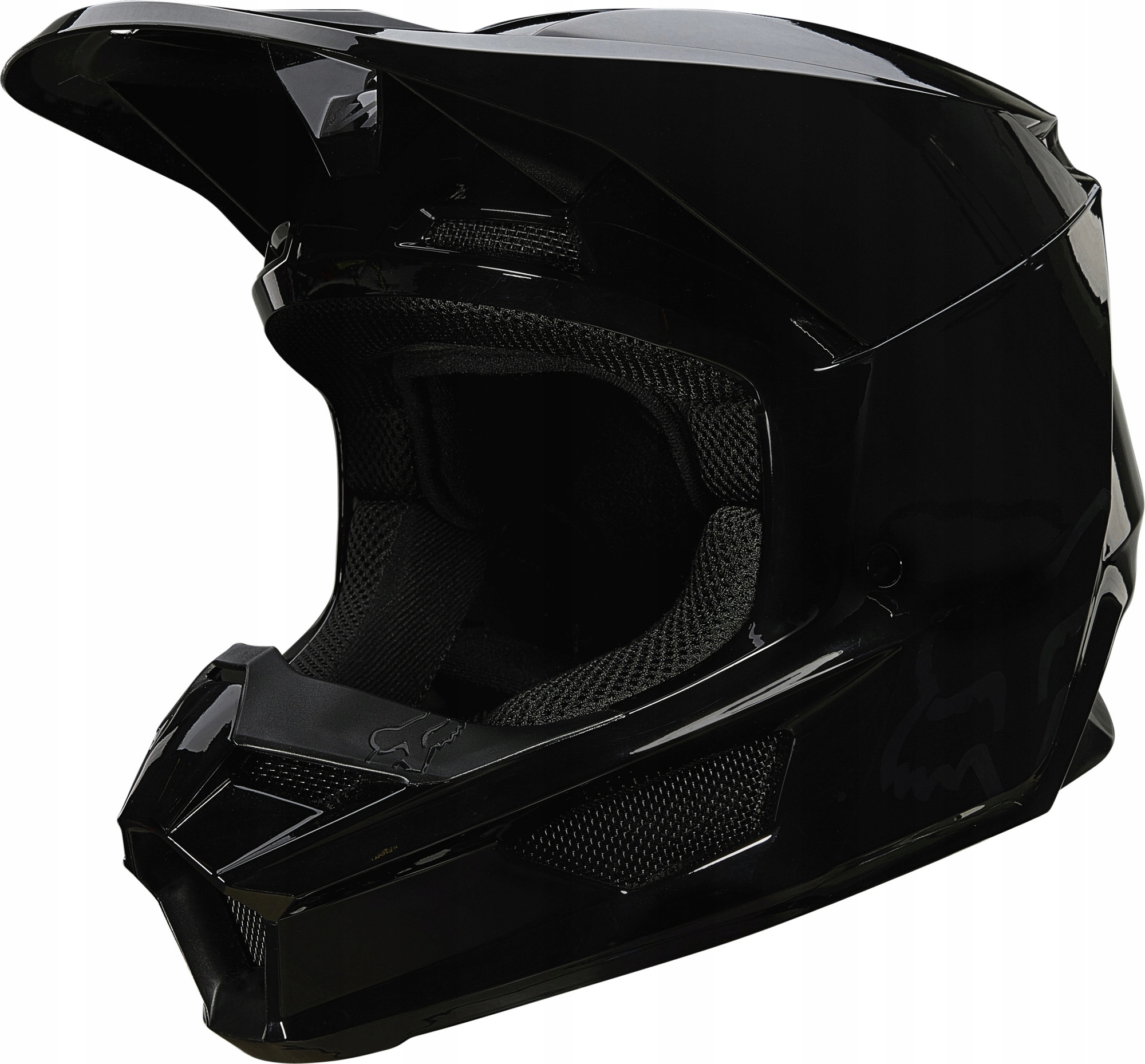PRILBA FOX V-1 PLAIC BLACK S