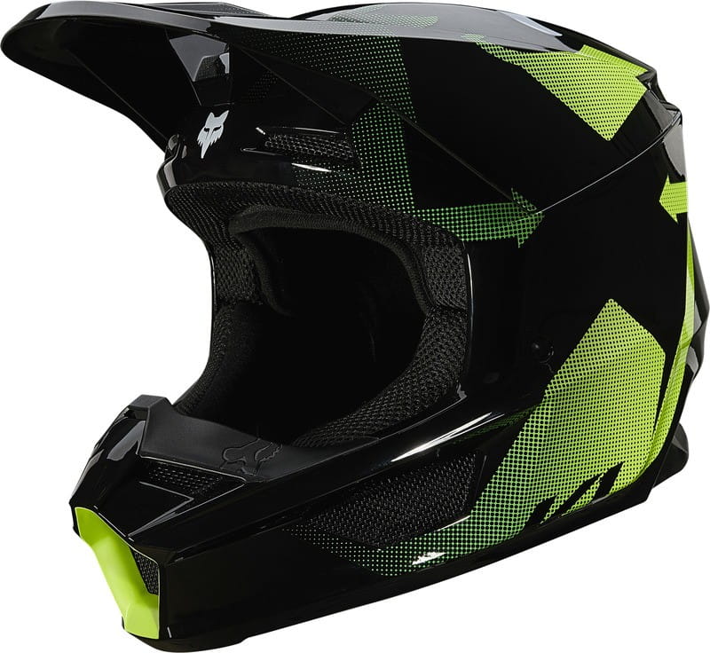 PRILBA FOX V-1 TAYZER ČIERNA XS M.