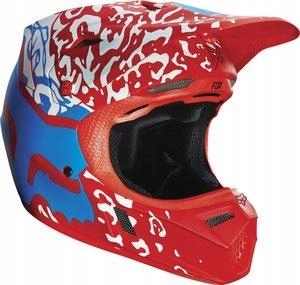 PRILBA FOX V-3 CAUZ RED L