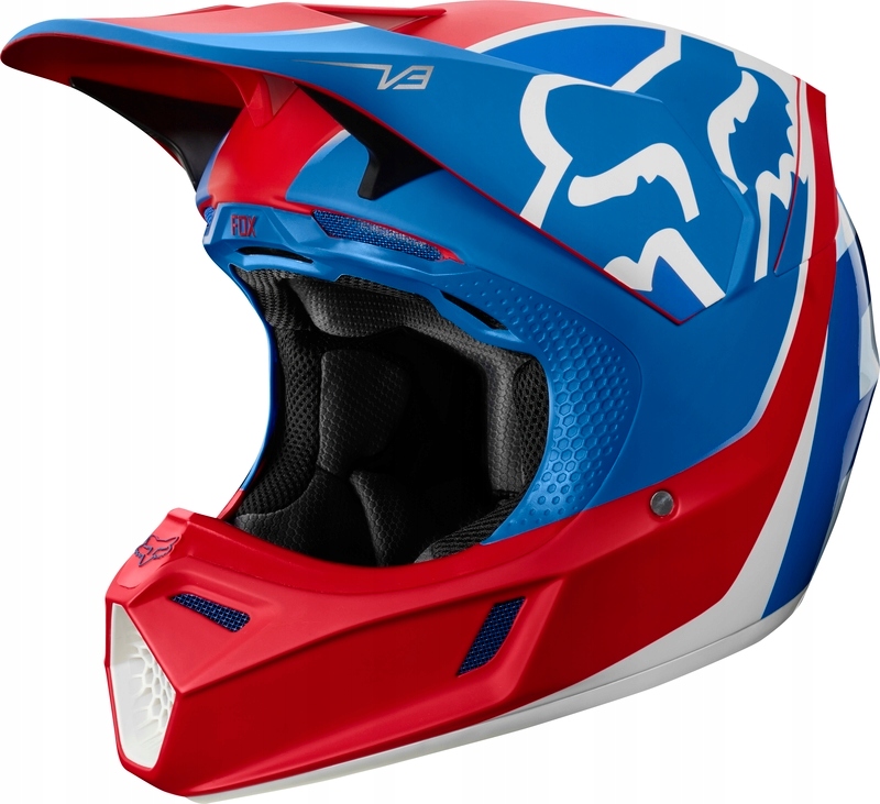 PRILBA FOX V-3 KILA MODRÁ / ČERVENÁ