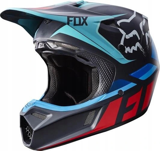 PRILBA FOX V-3 SECA GREY / RED S.