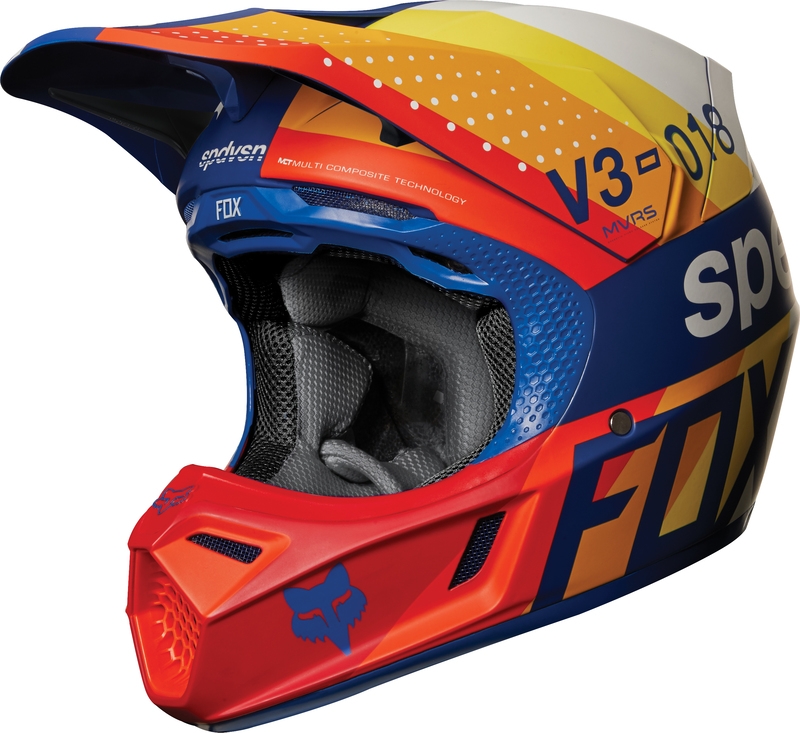 PRILBA FOX V3 DRAFTR BLUE (M)