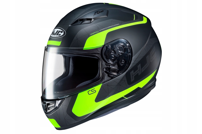 PRILBA HJC CS-15 DOSTA ČIERNA / FLO ŽLTÁ (M)