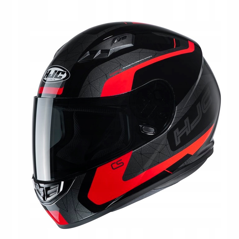 PRILBA HJC CS-15 DOSTA ČIERNA / ČERVENÁ (XL)