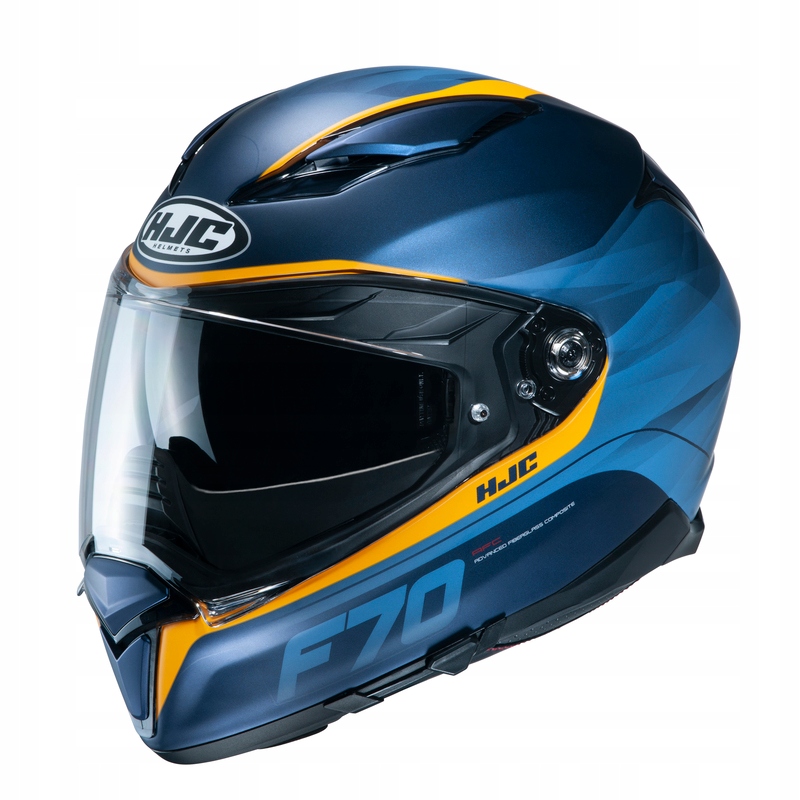 HJC F70 FERONOVÁ MODRÁ / ŽLTÁ PRILBA XL + ZADARMO