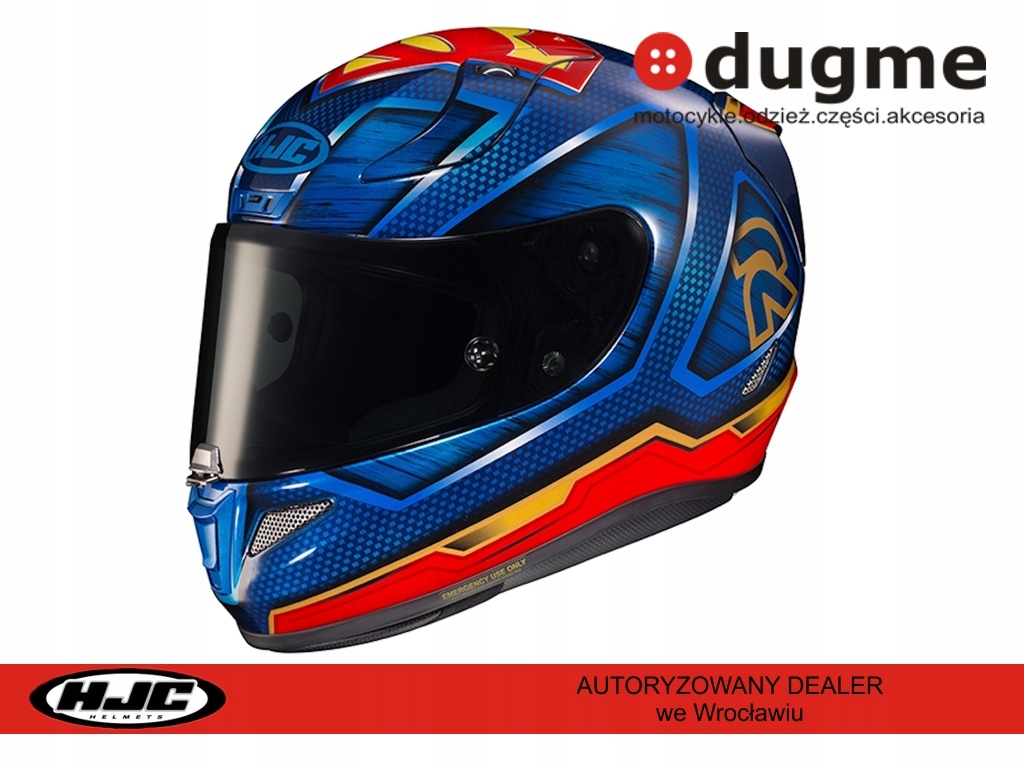 PRILBA HJC R-PHA-11 SUPERMAN DC COMICS MODRÁ / ČERVENÁ