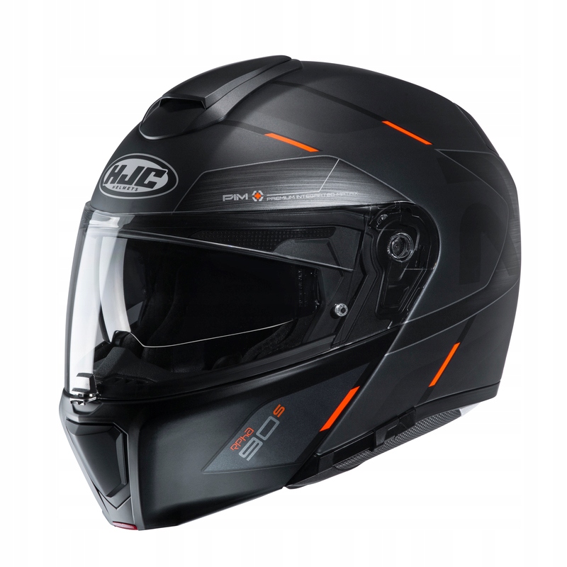 ZADARMO PRILBA HJC R-PHA-90S BEKAVO ČIERNA / ORANŽOVÁ XL