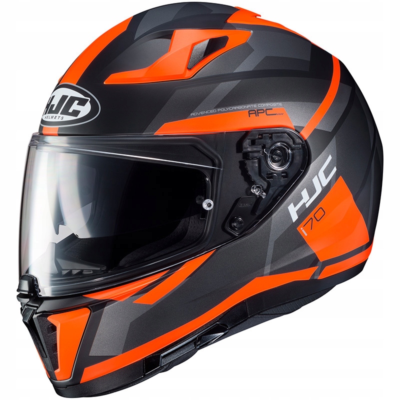 HJC i70 ELIM ČIERNA / ORANŽOVÁ PRILBA R. XL + ZADARMO