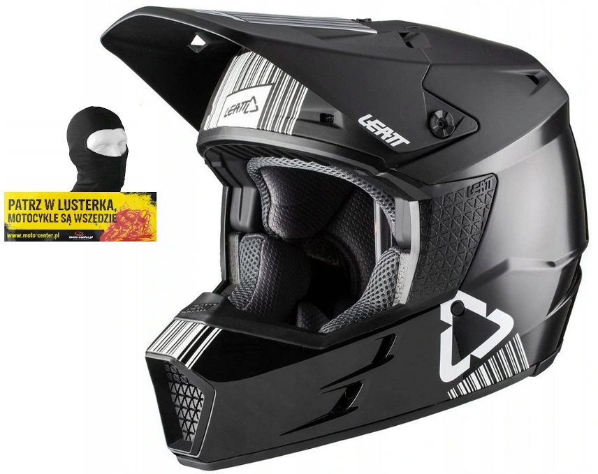 ZADARMO LEATT GPX 3.5 ČIERNA KRÍŽOVÁ ENDURO PRILBA r.S