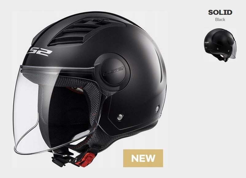 Prilba LS2 0F562 AIRFLOW SOLID BLACK XS