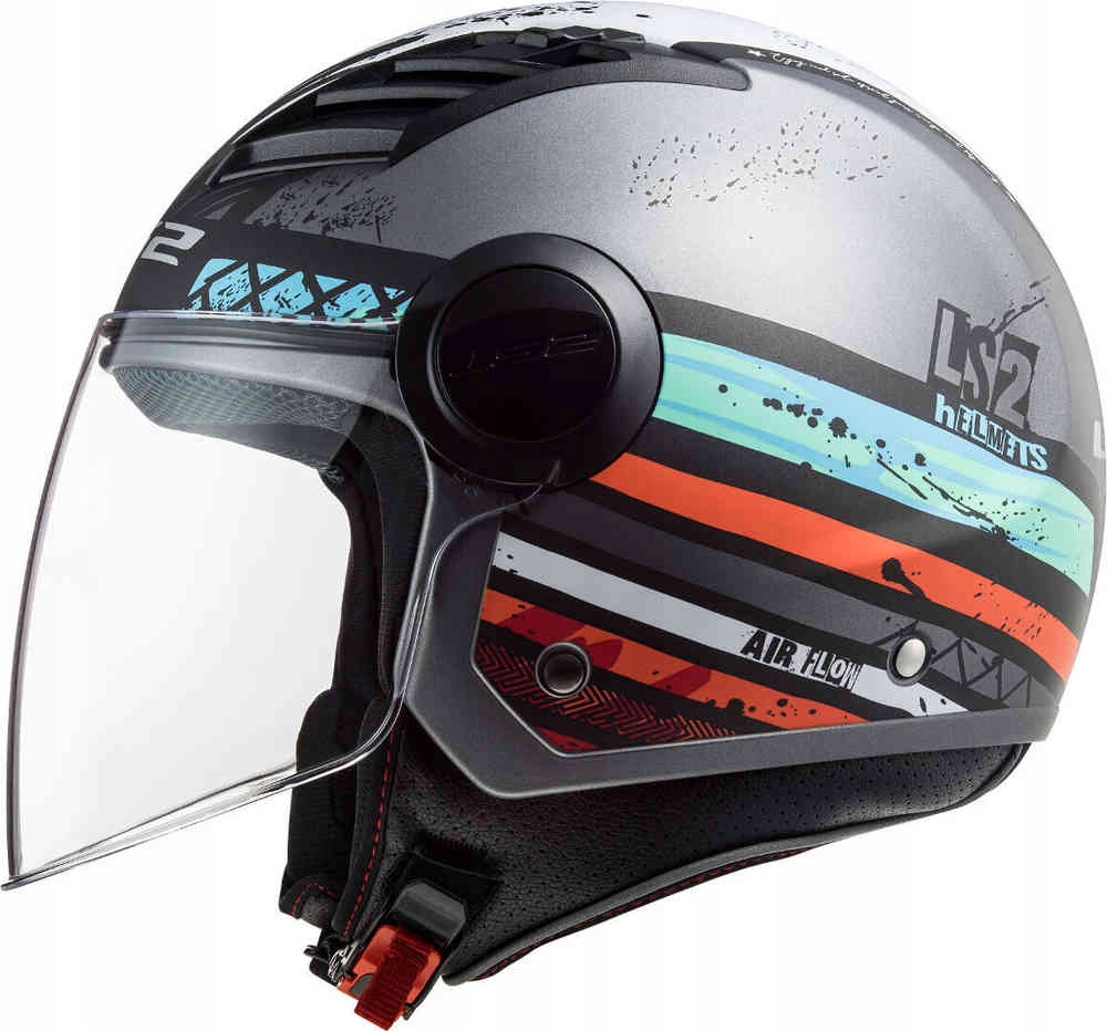 KASK LS2 Airflow Ronnie Titanium Violet veľkosť S.