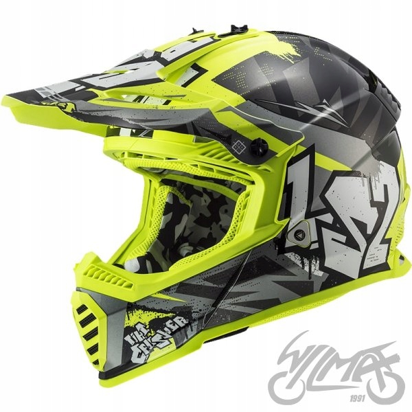 PRILBA LS2 FAST MX437 FAST EVO MINI CRUSHER BL.H-V S