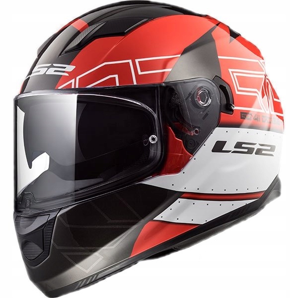 PRILBA LS2 FF320 STREAM EVO KUB ČERVENÁ ČIERNA L