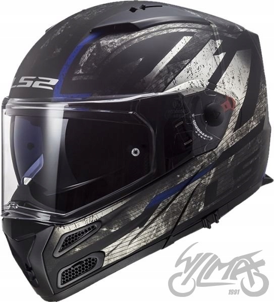 PRILBA LS2 FF324 METRO EVO BUZZ MATNÁ TITANOVÁ P / J r.L