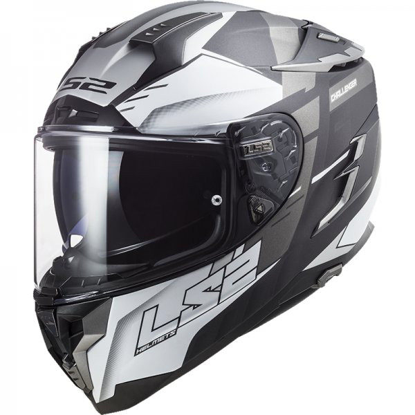 KASK LS2 FF327 CHALLENGER ALLERT TITAN SILVER L