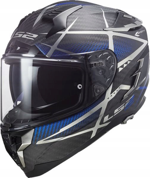 KASK LS2 FF327 CHALLENGER C CARBON KONIC BLUE XL