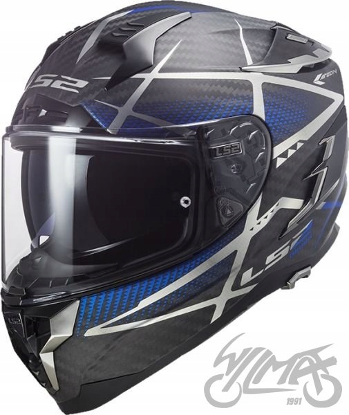 KASK LS2 FF327 CHALLENGER CT2 CARBON KONIC BLUE L