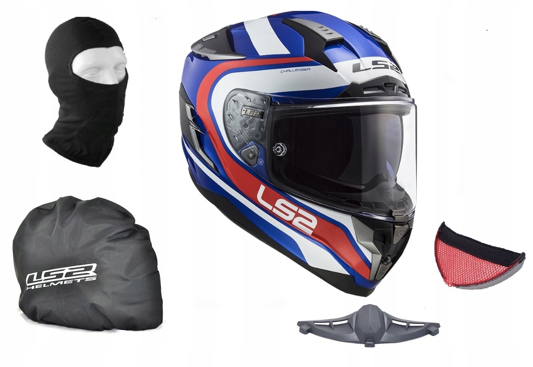 Prilba LS2 FF327 CHALLENGER FUSION BLUE RED S