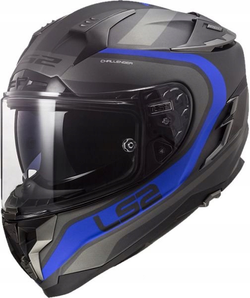 Prilba LS2 FF327 CHALLENGER FUSION TITAN BLUE S