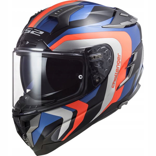 PRILBA LS2 FF327 CHALLENGER GALACTIC BLUE ORANGE M