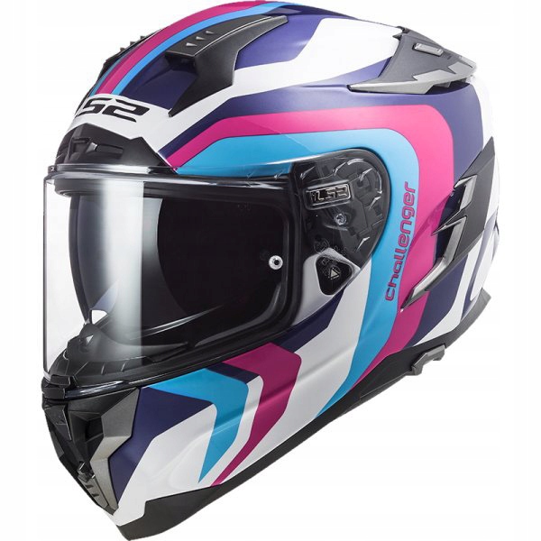 KASK LS2 FF327 CHALLENGER GALACTIC WH. BL. PINK S