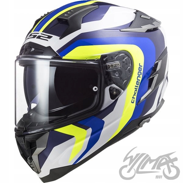 KASK LS2 FF327 CHALLENGER GALACTIC WHITE BLUE r.M