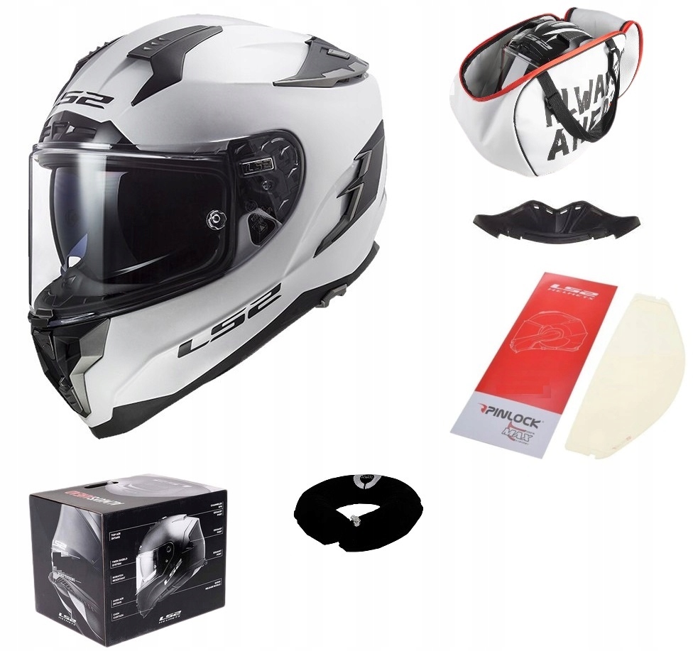KASK LS2 FF327 CHALLENGER PEVNÁ BIELA + PINLOCK L