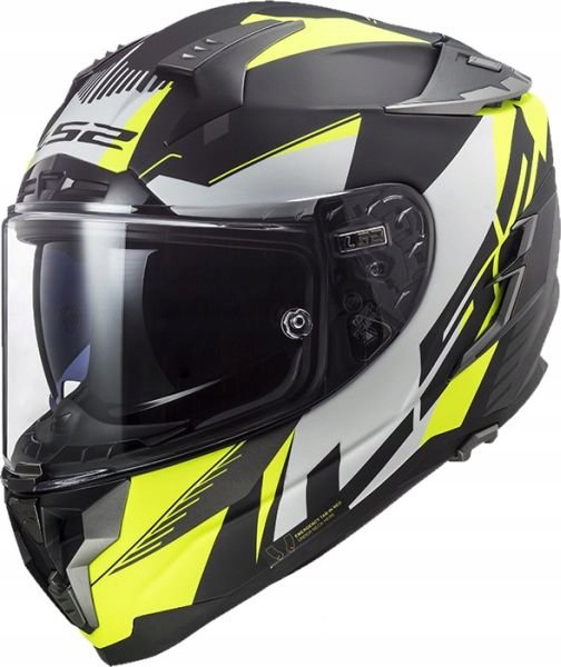 KASK LS2 FF327 CHALLENGER SQUADRON H-V YEL. XL