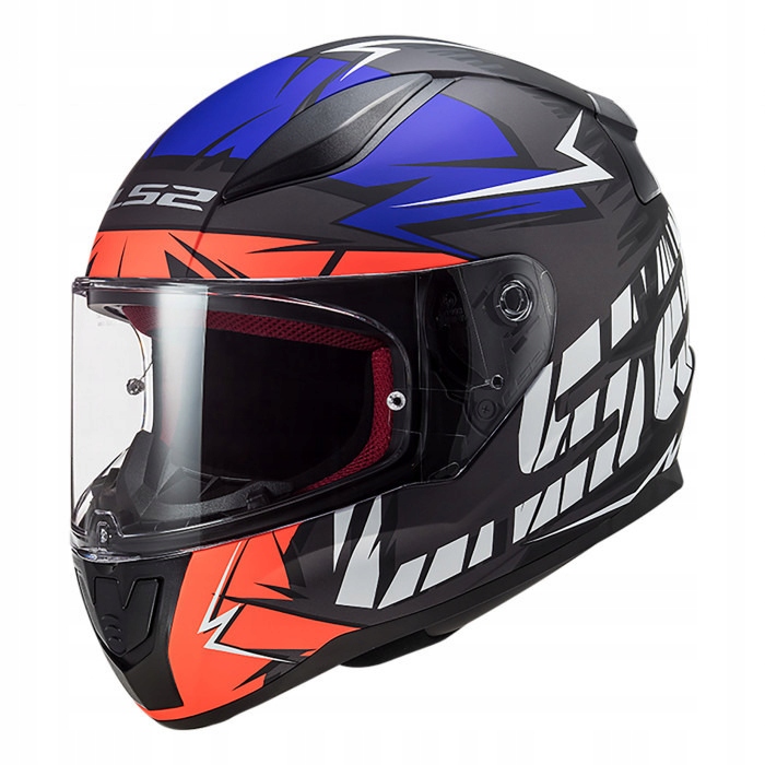 PRILBA LS2 FF353 RAPID CHROMO MAT ORANŽOVÁ MODRÁ