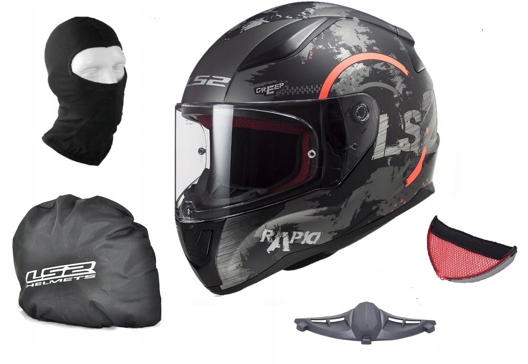 KASK LS2 FF353 RAPID CIRCLE MATT TITAN ORANGE L