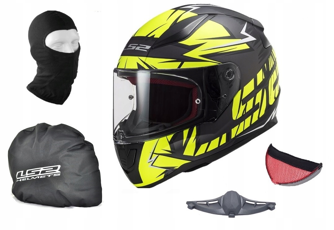 KASK LS2 FF353 RAPID CROMO ČIERNA H-V ŽLTÁ XL