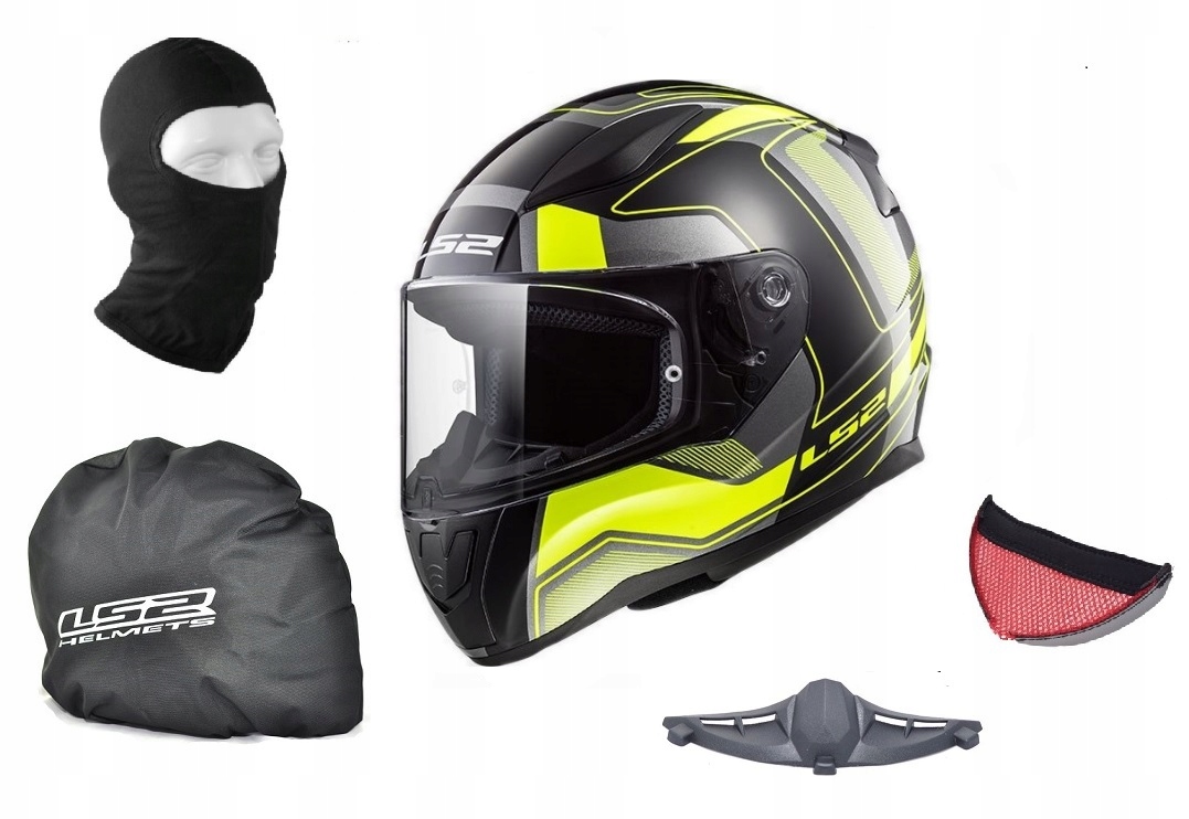 PRILBA LS2 FF353 RÝCHLA RYCHLÁ CARRERA ŽLTÁ FLUO XL