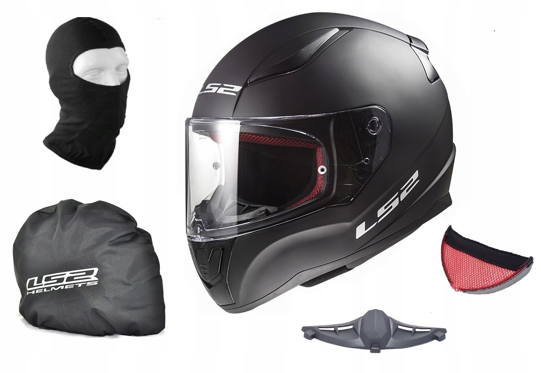 KASK LS2 FF353 RAPID SOLID BLACK 2XL LESK