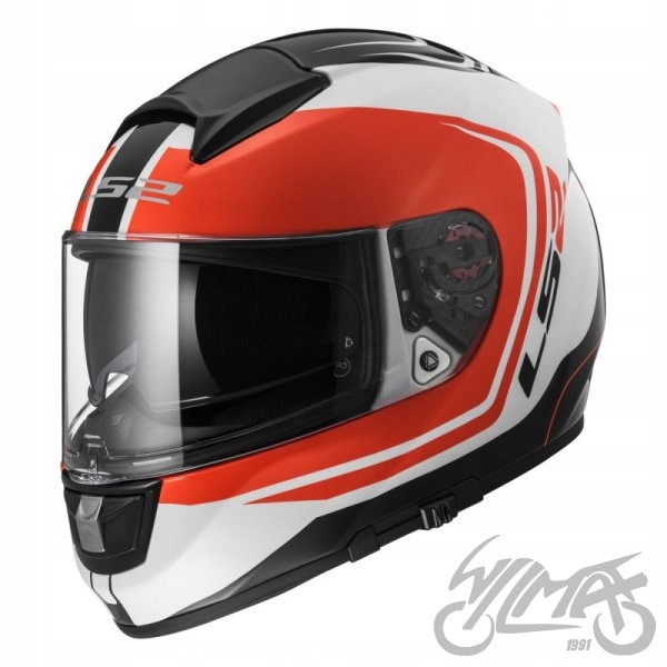 KASK LS2 FF397 VEKTOROVÉ ZOBUDENIE BIELE ČIERNE ČERVENÉ Č
