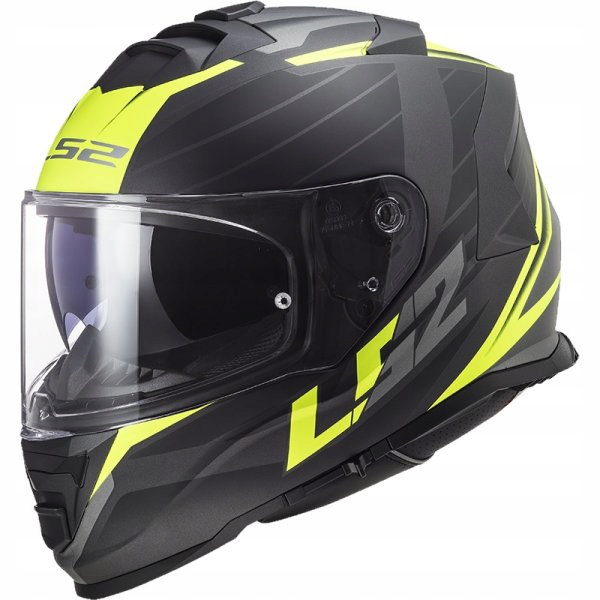Prilba LS2 FF800 STORM NERVE MATBLACK H-V YEL XXL