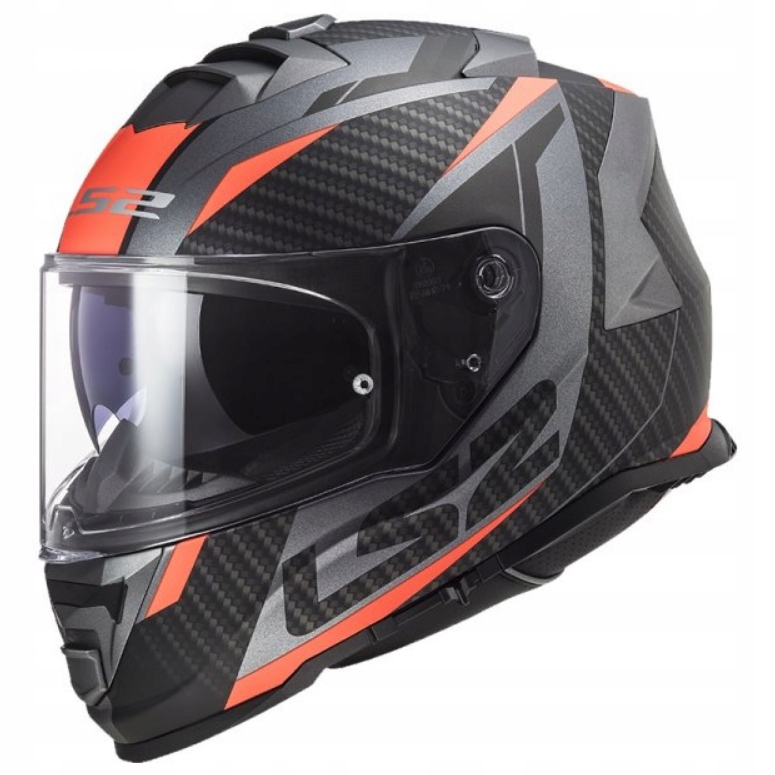 PRILBA LS2 FF800 STORM RACER MATNÁ TITANOVÁ FLUO M.