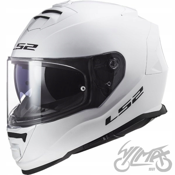 PRILBA LS2 FF800 STORM SOLID WHITE M + 2020 ZADARMO