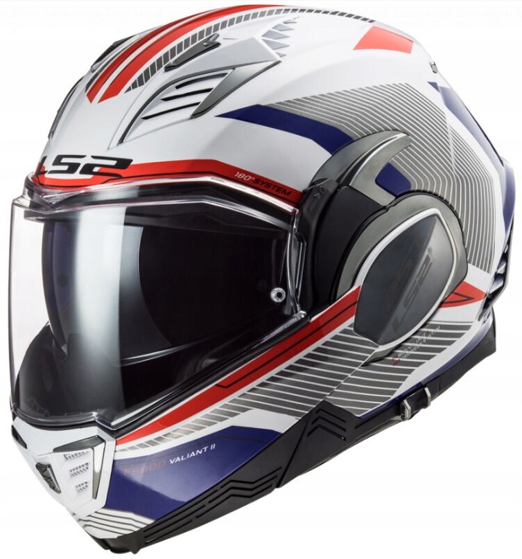 PRILBA LS2 FF900 VALIANT II REVO BIELA ČERVENÁ MODRÁ L.