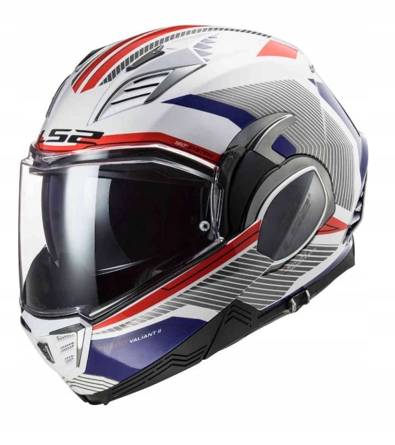 Prilba LS2 FF900 VALIANT II REVO WHITE RED BLUE XXXL