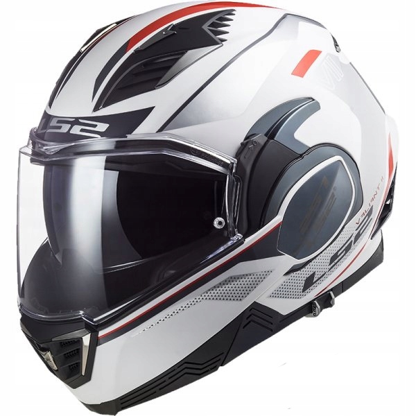PRILBA LS2 FF900 VALIANT II WHITE SILVER R.L (59-60)