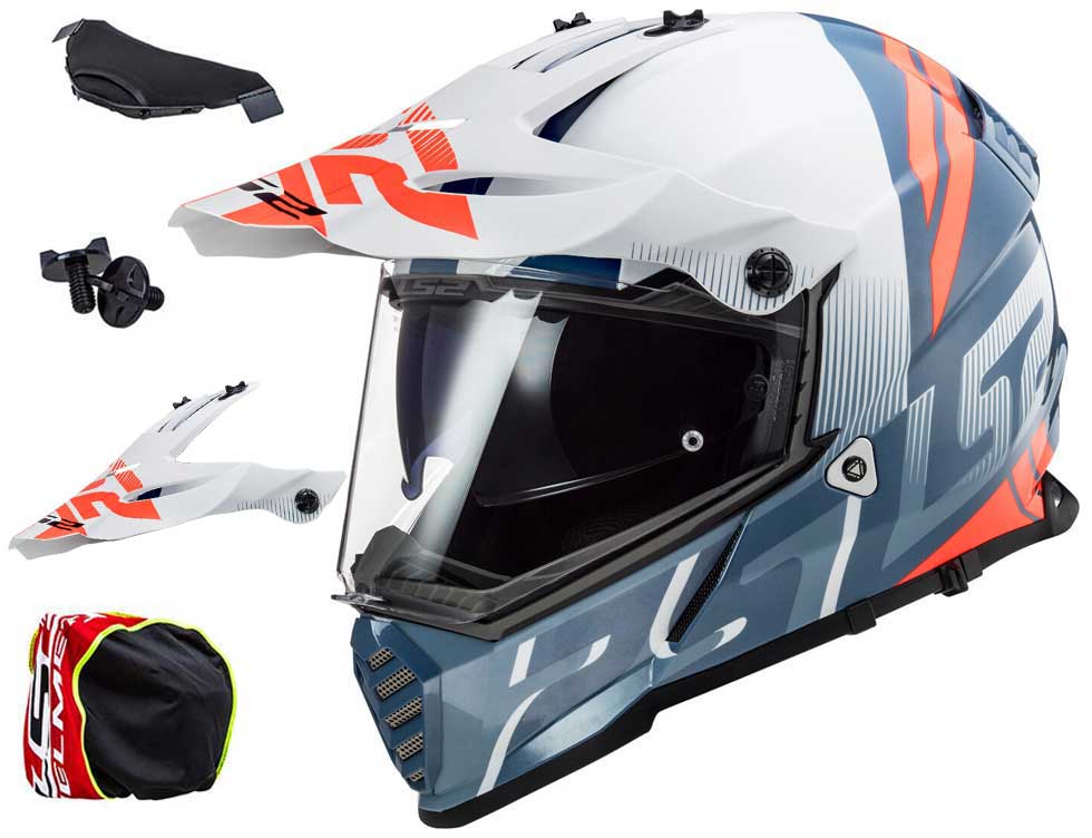 PRILBA LS2 MX436 PIONEER EVO EVOLVE COBALT L BLENDA