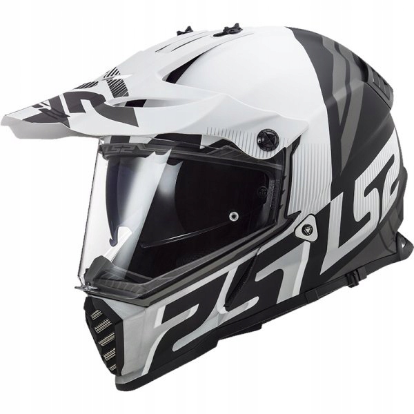 PRILBA LS2 MX436 PIONEER EVO EVOLVE BIELA ČIERNA XXXL