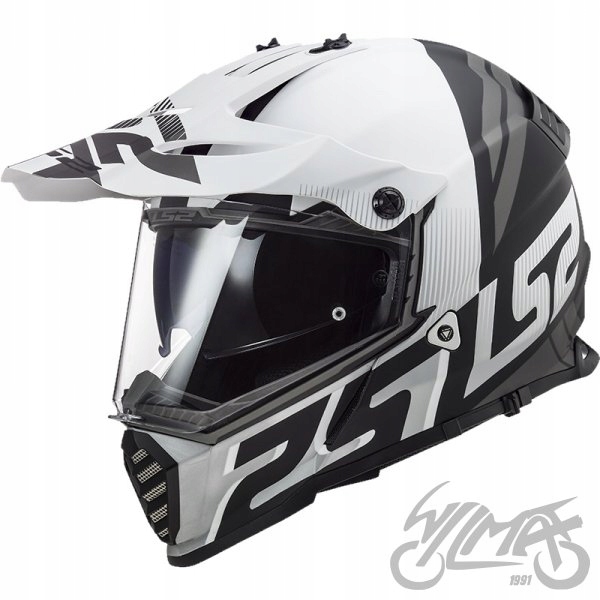 LS2 MX436 PIONEER EVO EVOLVE BIELA ČIERNA ČIERNA PRILBA R.XS