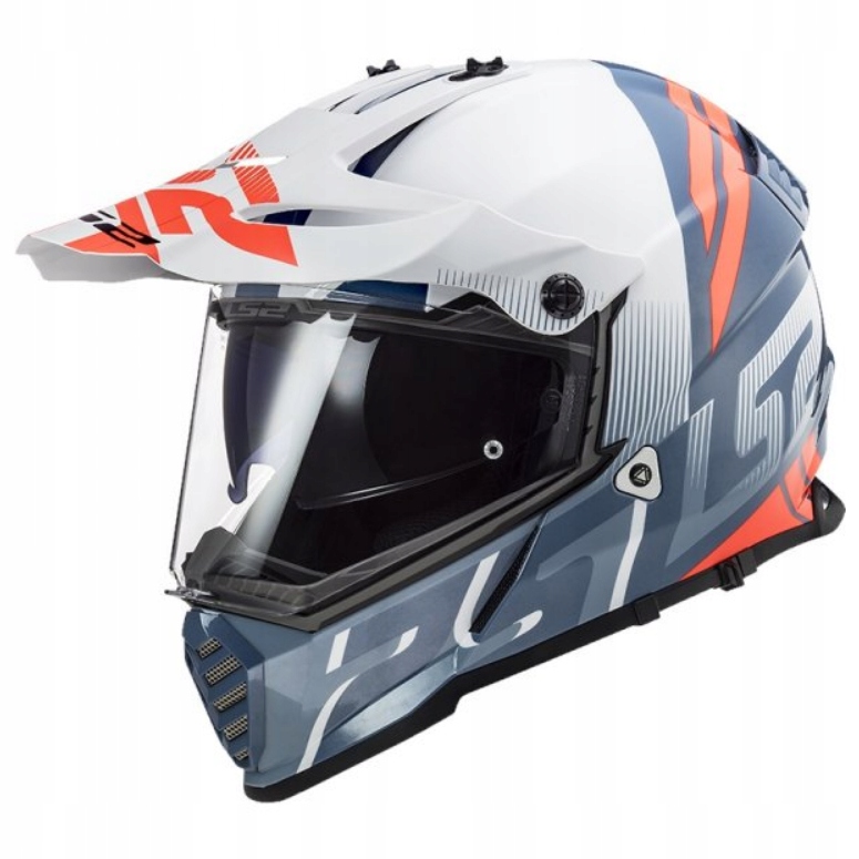PRILBA LS2 MX436 PIONEER EVO EVOLVE WHITE COBALT M.