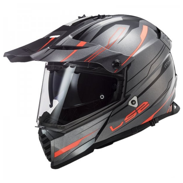 Prilba LS2 MX436 PIONEER EVO KNIGHT TITAN ORANGE M.
