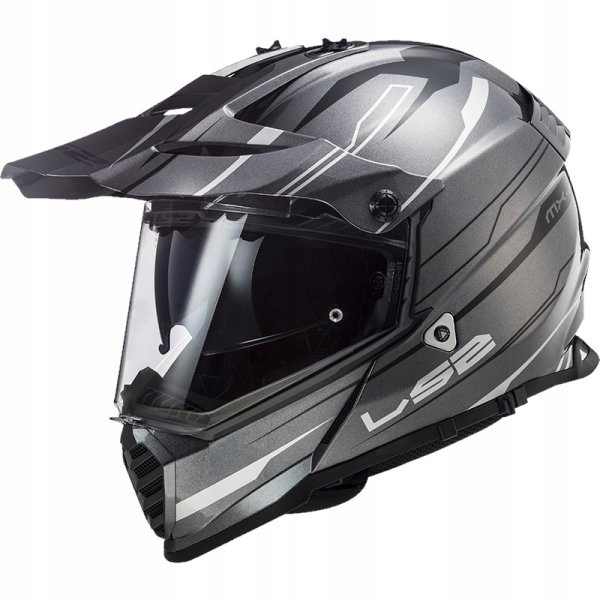 Prilba LS2 MX436 PIONEER EVO KNIGHT TITAN Biela M