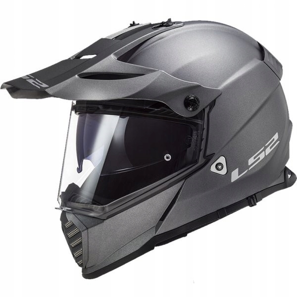 PRILBA LS2 MX436 PIONEER EVO MATNÁ TITANOVÁ